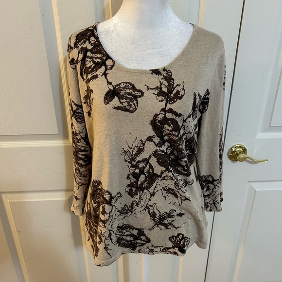 Cheryl Nash Windridge brown tee, Large - Picture 1 of 4